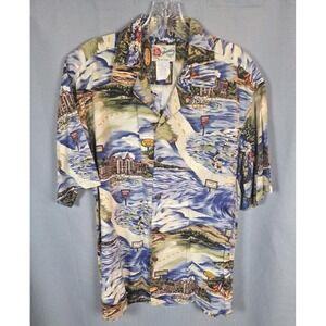 Hilo Hattie Hawaiian Shirt L KIlauea Kailua North Shore Surfer Golf Grand Hotel